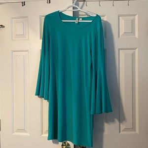 Teal Flowy Dress